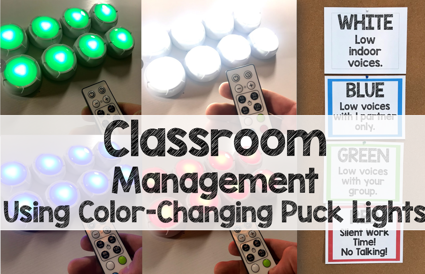 Color changing puck lights deals with remote