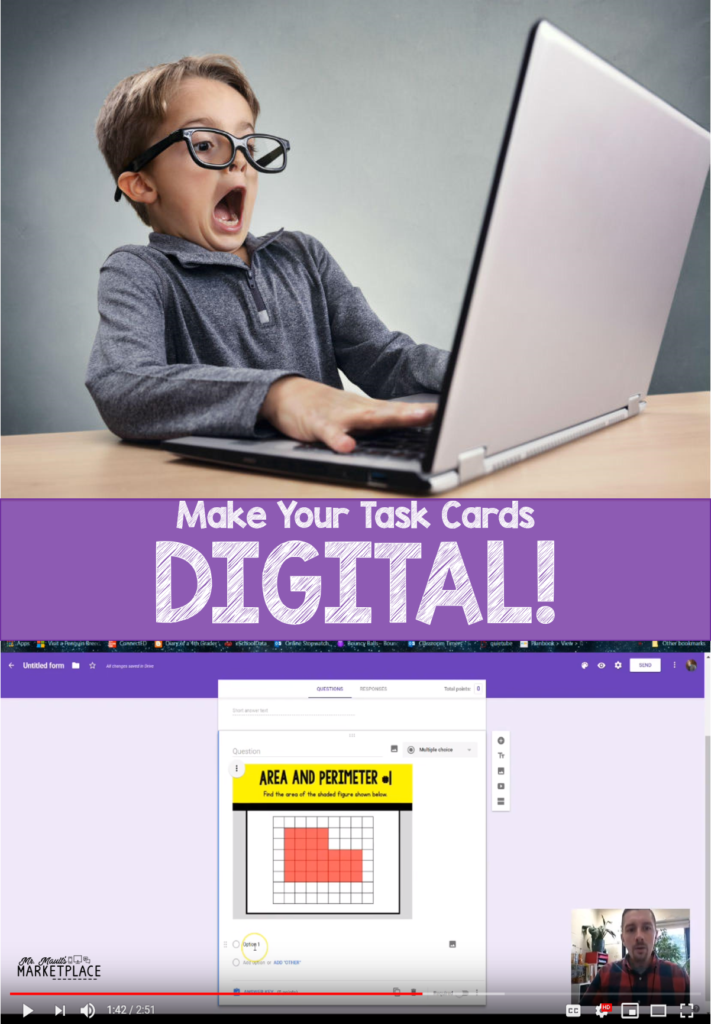 make your task cards digital with google forms