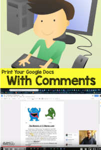 Print your google docs with comments