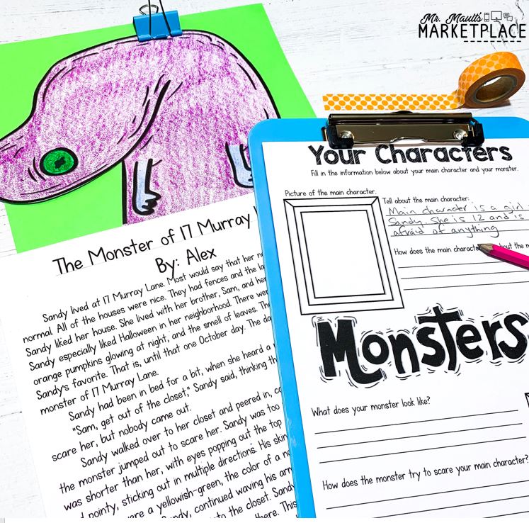 Halloween writing for third grade