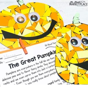 Pumpkin mosaic art